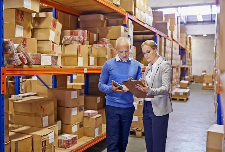 imgi_42_warehouse-man-woman-with-tablet-supply-chain-inventory-with-cooperation-industrial-clipboard-supervisor-management-with-techno